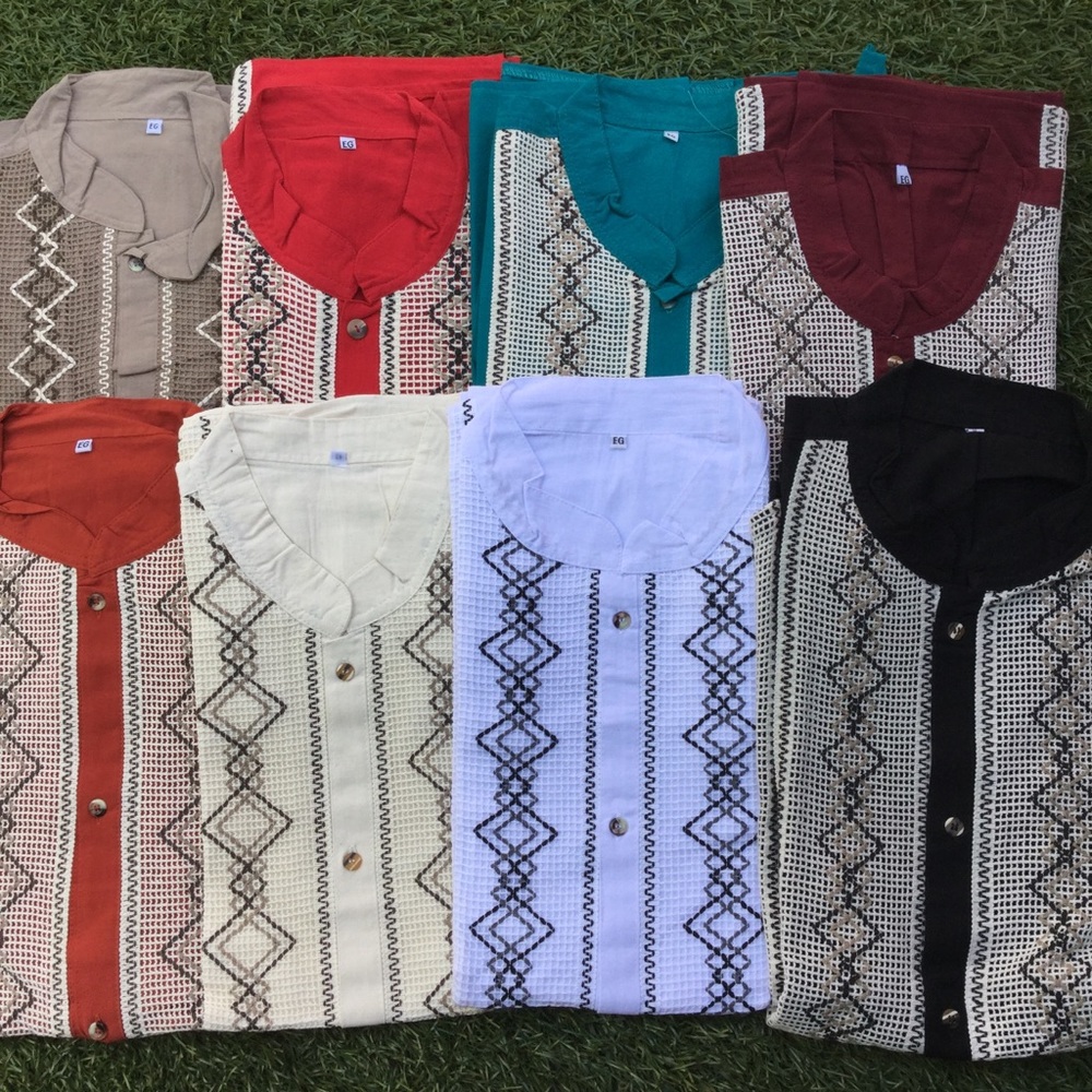 Mexican Shirt, Mexican Guayabera XL